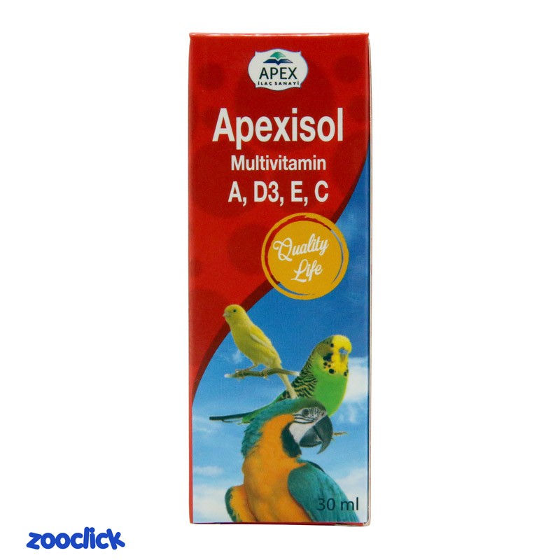 apex apexisol multivitamin قطره تقویت نطفه پرنده اپکس