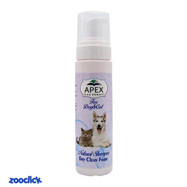 apex cat & dog dry clean foam شامپو فوم سگ و گربه اپکس