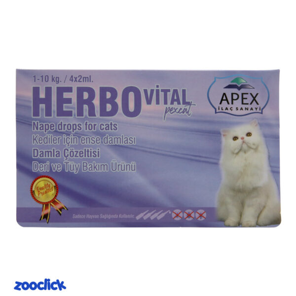 apex cat herbo vital قطره ضد کک و کنه گربه اپکس