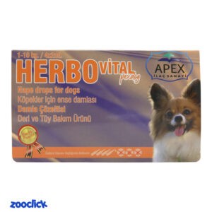 apex dog herbo vital قطره ضد کک و کنه سگ اپکس برای سگ هایی با وزن 1 تا 10 کیلو