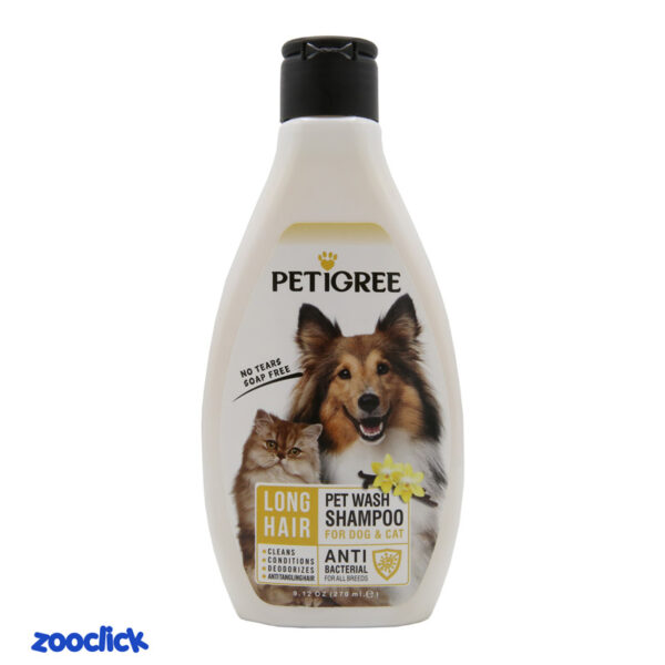 petigree long haire wash shampoo for dog & cat شامپو مخصوص سگ و گربه مو بلند پتیگری