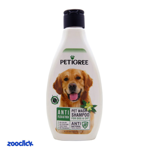 petigree shampoo anti flea and tick for dog & شامپو ضد کک و کنه سگ و گربه پتیگری cat