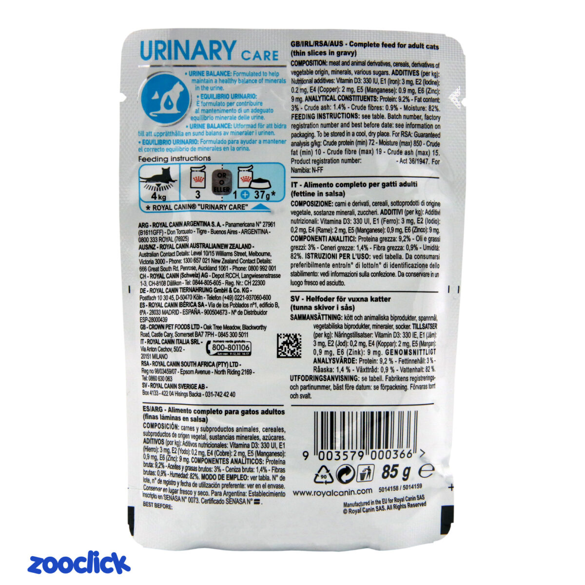 royal canin urinary care wet
