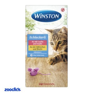 winston cat schleckerli بستنی گربه وینستون با طعم مرغ و سالمون