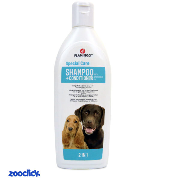 flamingo shampoo & conditioner care شامپو و نرم کننده سگ فلامینگو