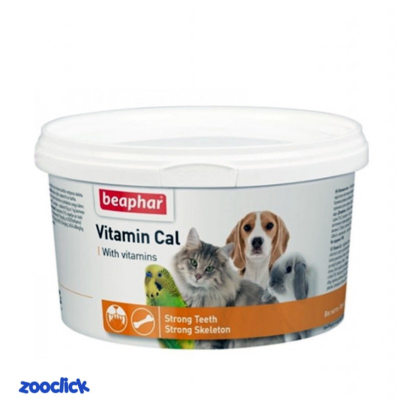 beaphar vitamin cal daily dose of vitamin & calcium مولتی ویتامین و کلسیم حیوانات خانگی بیفار