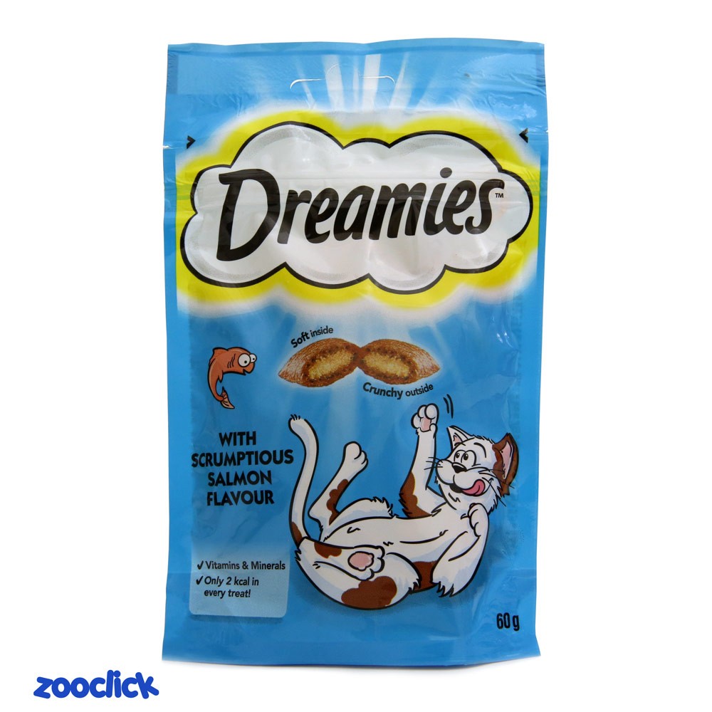 dreamies snack with salmon تشویقی گربه دریمیز طعم ماهی
