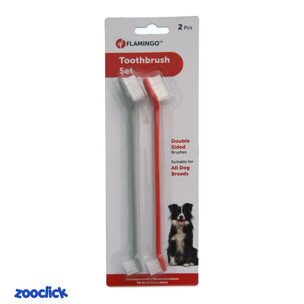 flamingo toothbrush set مسواک سگ فلامینگو
