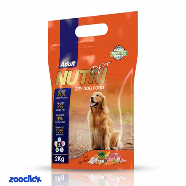 nutri pet dog dry food غذای خشک سگ بالغ نوتری پت با پروتئین