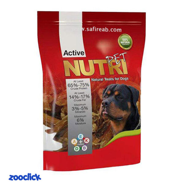 nutri pet ruckle dog treat تشویقی سگ نوتری پت با طعم نای گاو