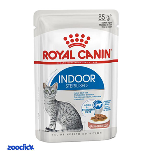 royal canin indoor strilised wet پوچ گربه ایندور عقیم شده رویال کنین