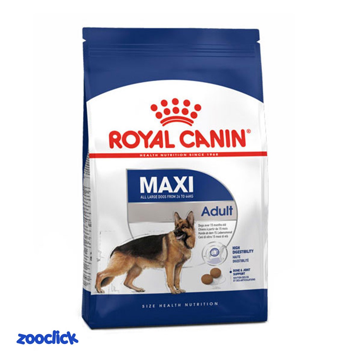 royal canin maxi adult غذای خشک سگ نژاد بزرگ رویال کنین