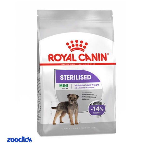 royal canin mini sterilised غذای سگ کوچک عقیم شده رویال کنین