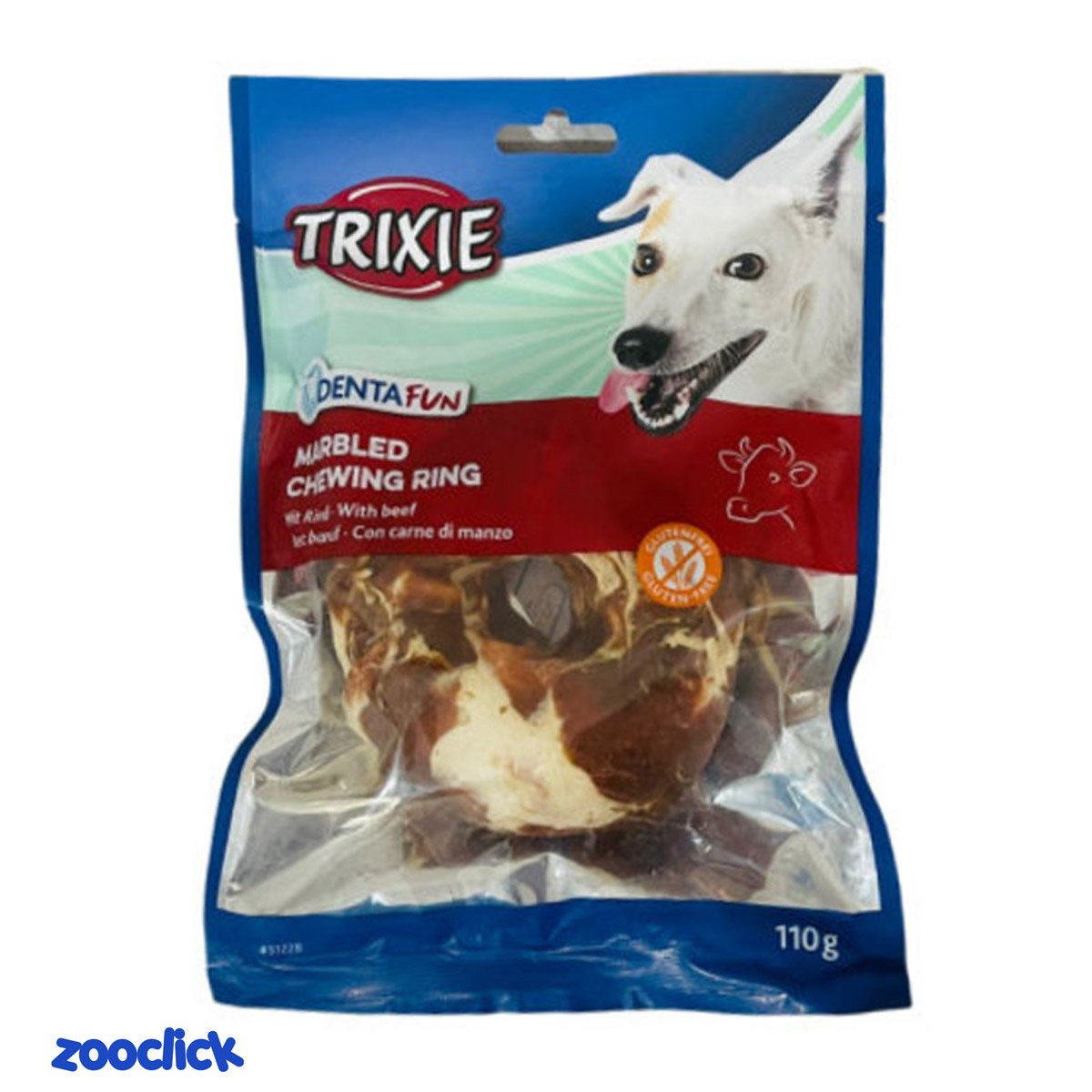 trixie beef chewing ring تشویقی جویدنی حلقه گوشت تریکسی