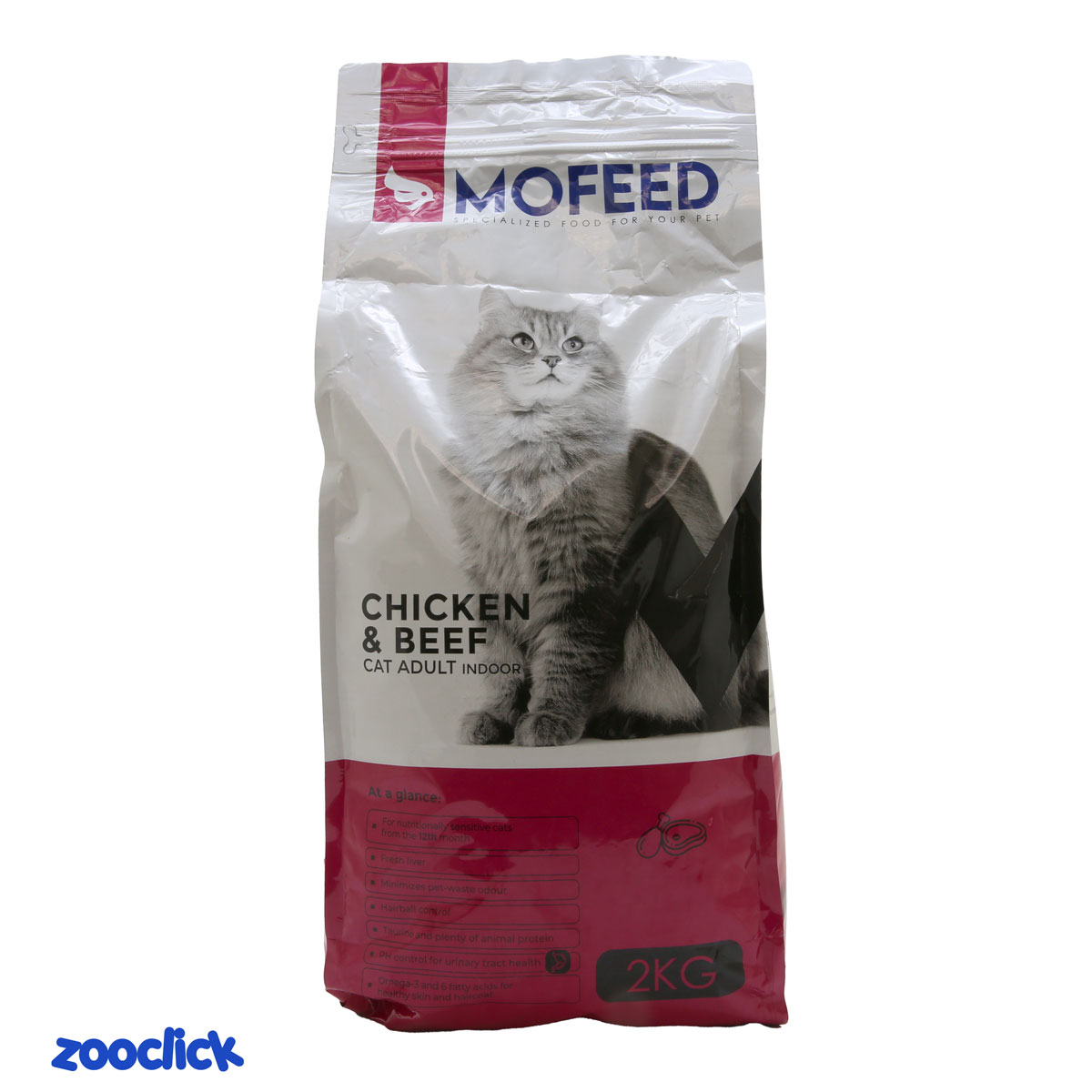 غذای خشک گربه مفید با طعم گوشت قرمز و مرغ