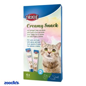 trixie creamy snack with chicken & salmon بستنی گربه تریکسی با طعم مرغ و ماهی
